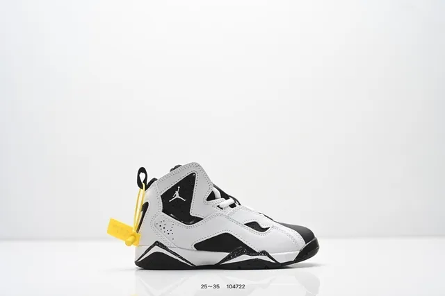 Air Jordan 7 White Black Yellow Basketball Shoes 19