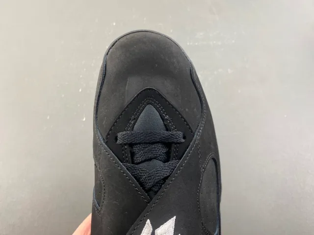 Air Jordan 8 Black Metallic Silver Basketball Shoes 5