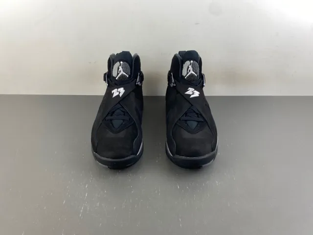 Air Jordan 8 Black Metallic Silver Basketball Shoes 11