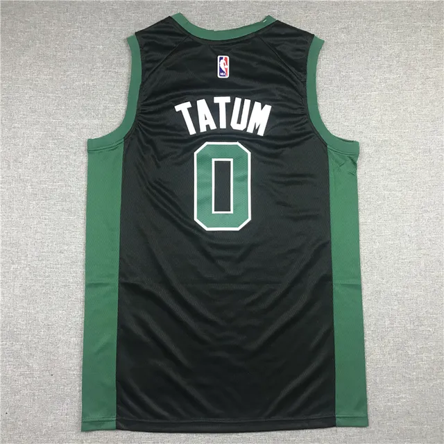 Maillot en mesh sans manches Air Jordan Boston Celtics Jayson Tatum #0 Statement noir et vert 2