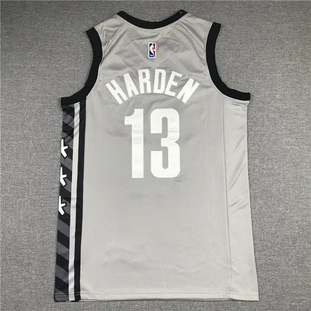 Air Jordan Brooklyn Nets 2021–22 City Edition Maillot sans manches en mesh gris et noir 3