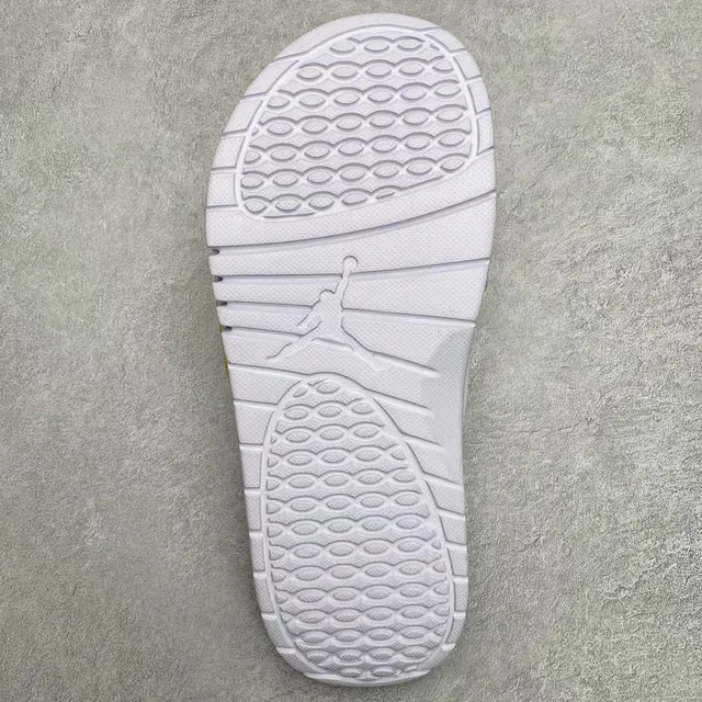 Air Jordan Slide Black White Gold Flame Slipper 2
