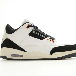 Air Jordan White Black High-Top Leather-Suede Hybrid Basketball Shoes