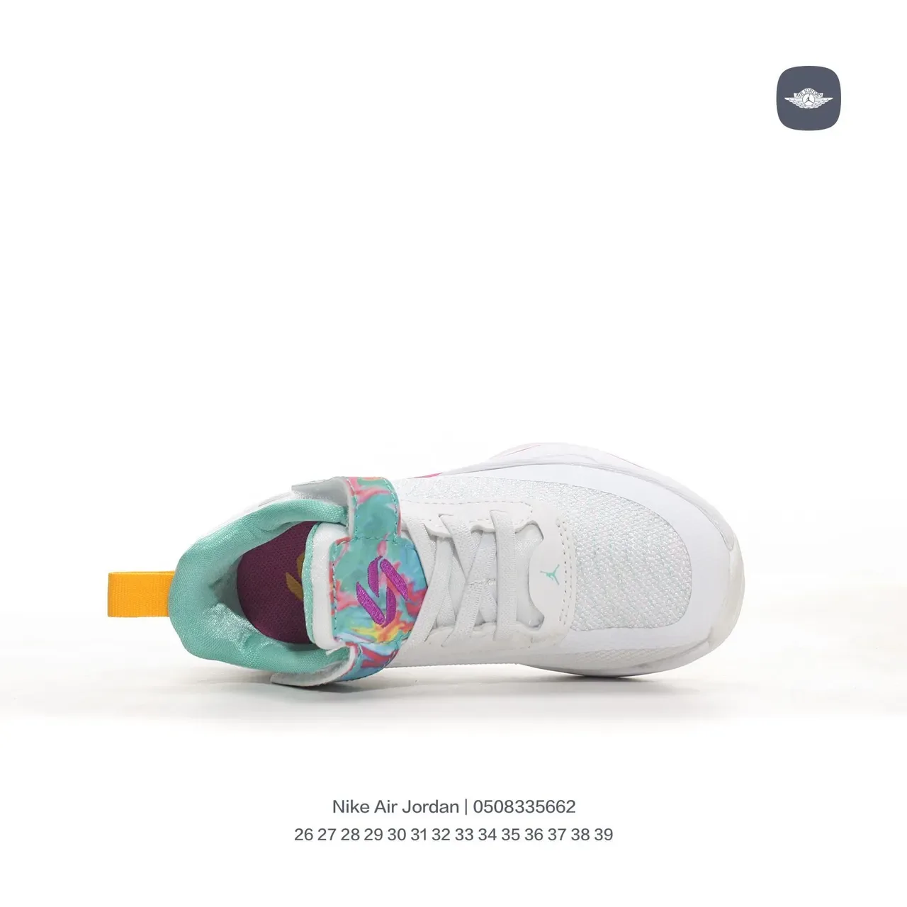 Air Jordan White Pink Low-Top Strap-Closure Lifestyle Sneakers 23