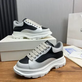 Alexander McQueen Oversized Sneaker Black and Silver Chunky Sneakers