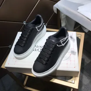 Alexander McQueen Oversized Sneaker Black and White Lifestyle Sneakers