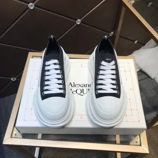 Alexander McQueen Oversized Sneaker Black and White Lifestyle Sneakers