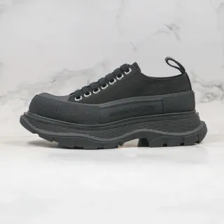 Alexander McQueen Oversized Sneaker Black Canvas Chunky Sneakers