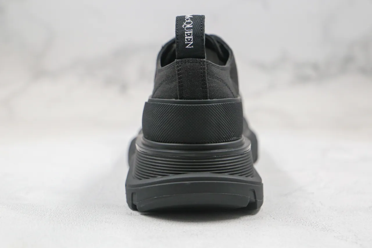 Alexander McQueen Oversized Sneaker Black Canvas Chunky Sneakers 3