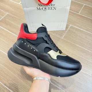 Alexander McQueen Oversized Sneaker Black Red Gold Chunky Sneaker