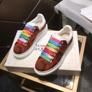 Alexander McQueen Oversized Sneaker Brown Multicolor Platform Sole Mesh Upper Lifestyle Sneakers