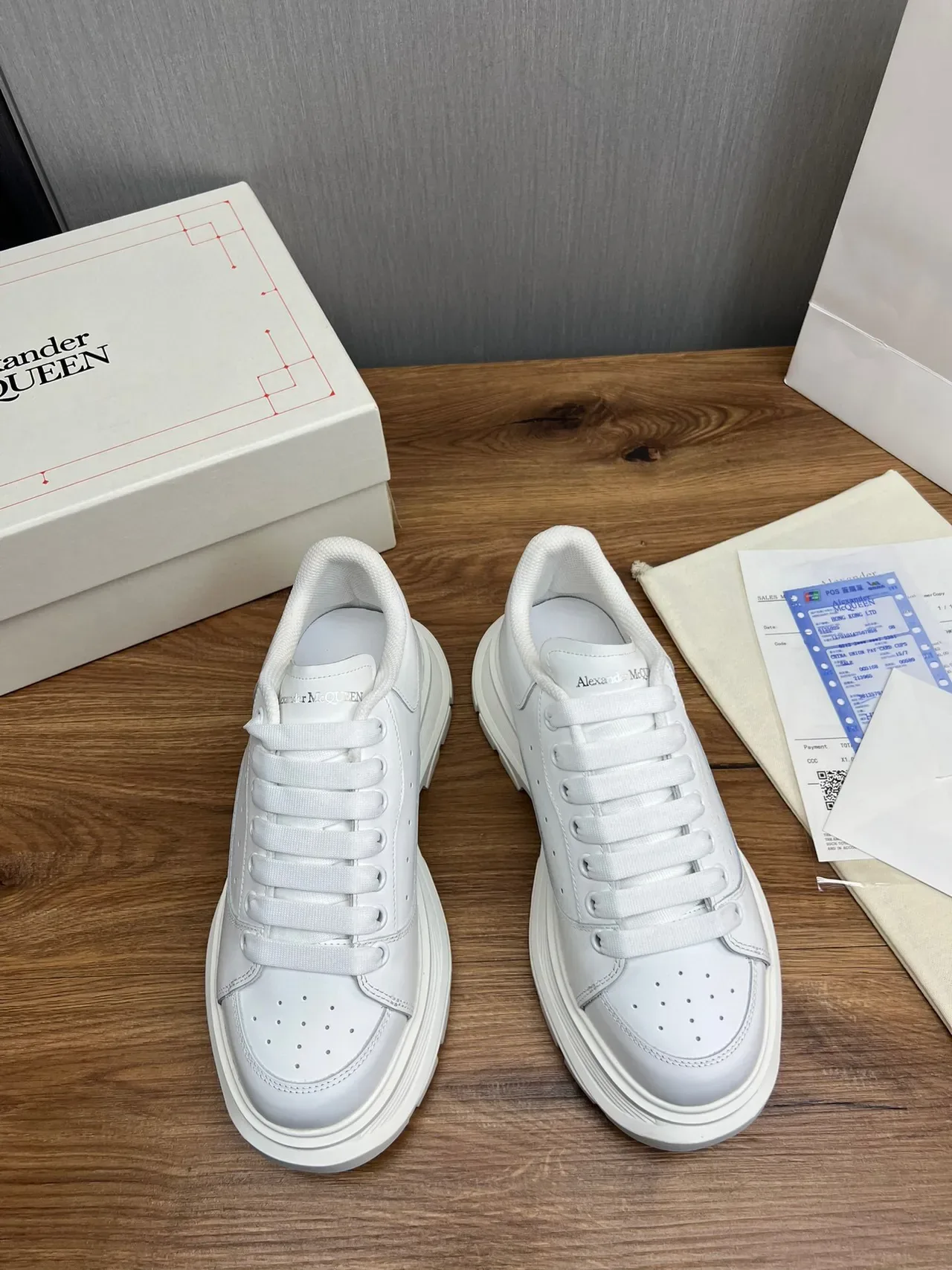 Alexander McQueen Oversized Sneaker White Chunky Sneakers 2