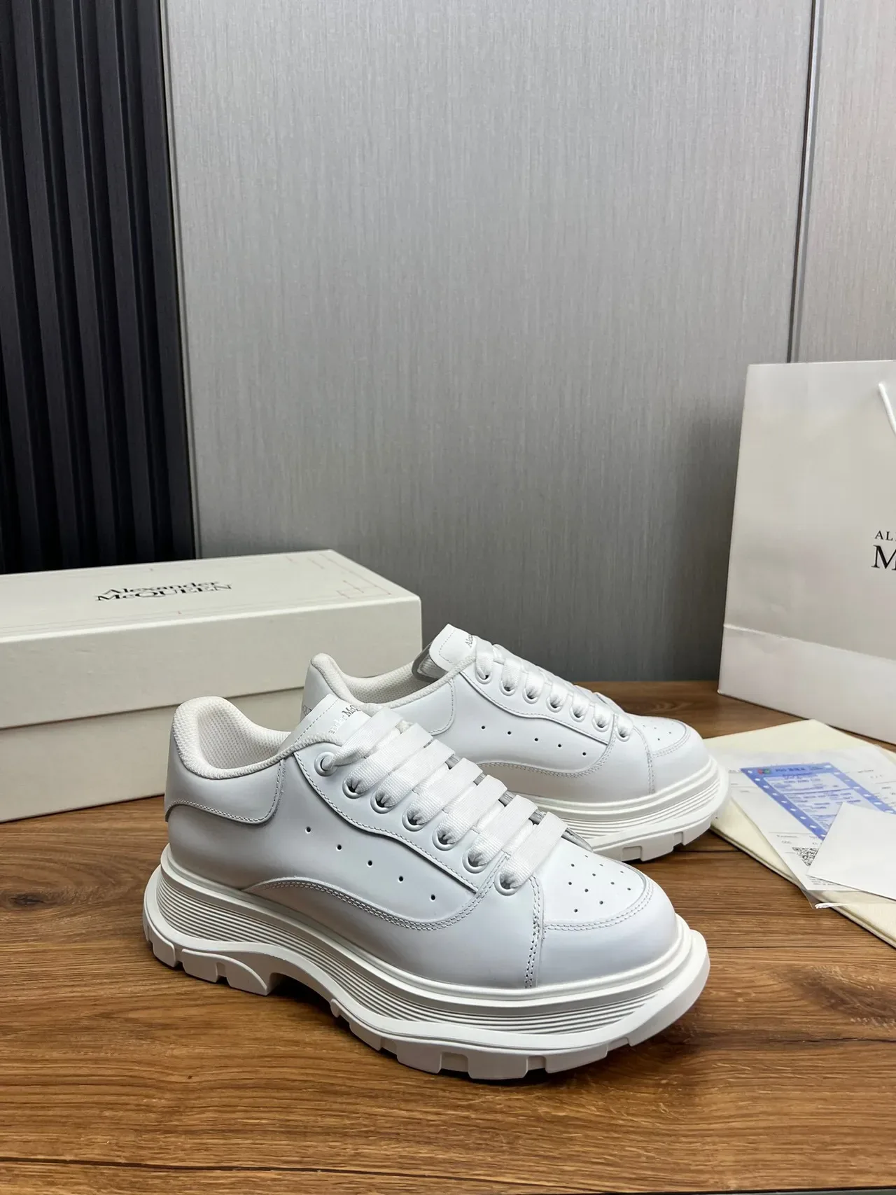 Alexander McQueen Oversized Sneaker White Chunky Sneakers 5