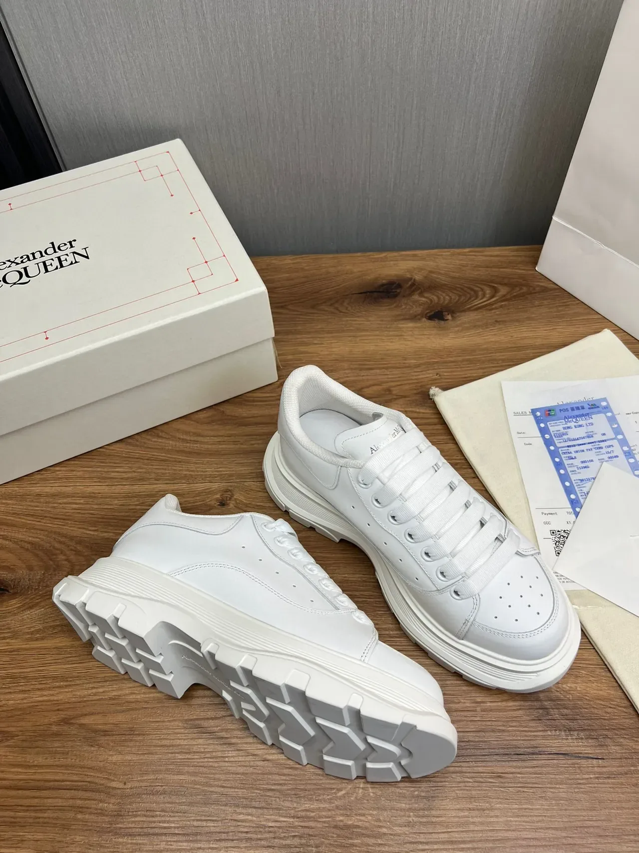 Alexander McQueen Oversized Sneaker White Chunky Sneakers 6