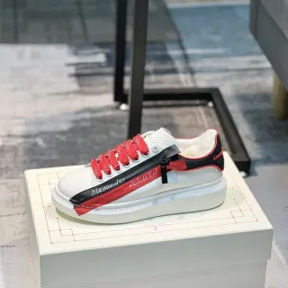 Alexander McQueen Oversized Sneaker White Red Black Lifestyle Sneakers