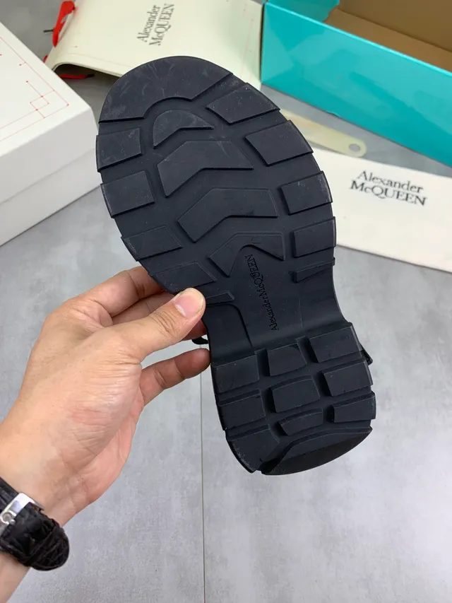 Alexander McQueen Tread Slick Black Casual Sandals 2