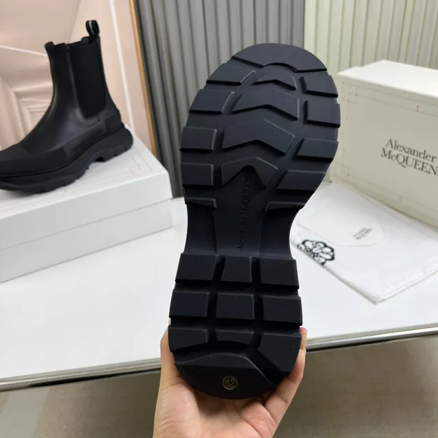 Alexander McQueen Tread Slick Black Chelsea Boots 2