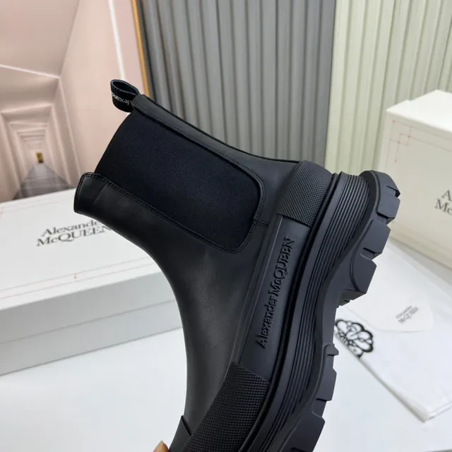 Alexander McQueen Tread Slick Black Chelsea Boots 3