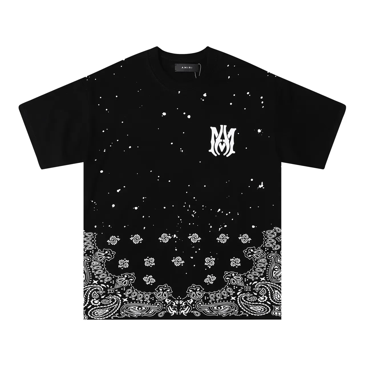 Amiri Gradient Speckle Bandana Hem T-Shirt 3