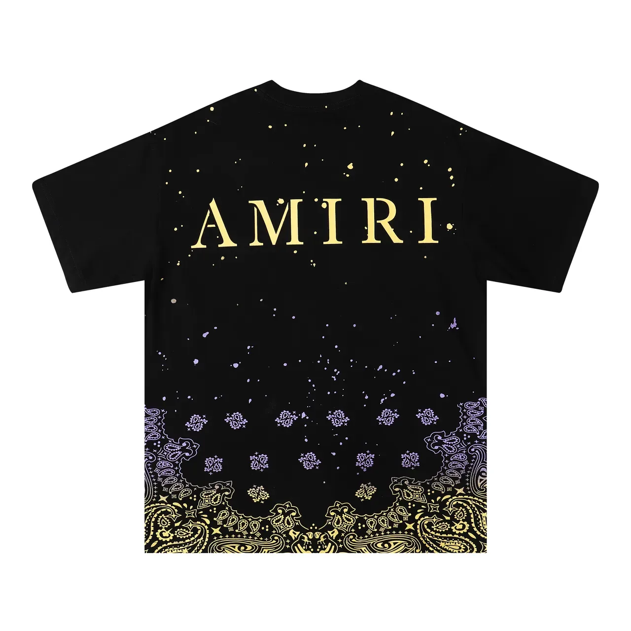 Amiri Gradient Speckle Bandana Hem T-Shirt 4