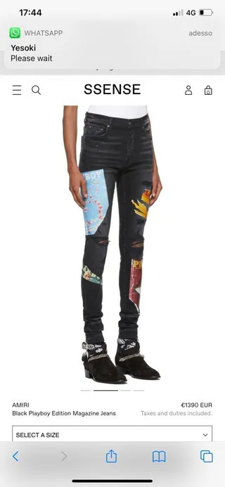 Amiri Patchwork Graphique Déchiré Slim-Fit Jeans 5