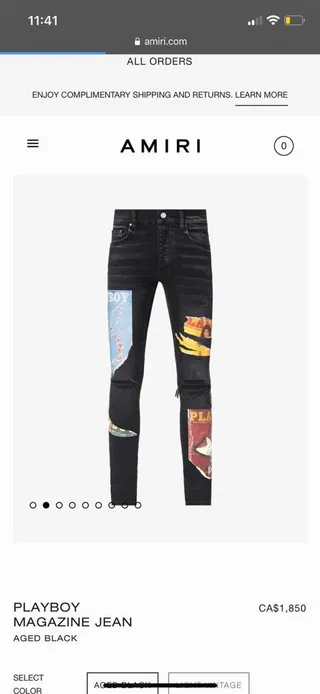 Amiri Patchwork Graphique Déchiré Slim-Fit Jeans 6