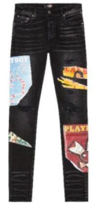 Amiri Patchwork Graphique Déchiré Slim-Fit Jeans 8