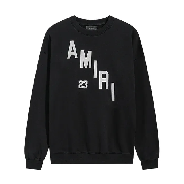 Amiri Graphic-Print Black Crewneck Sweater 2