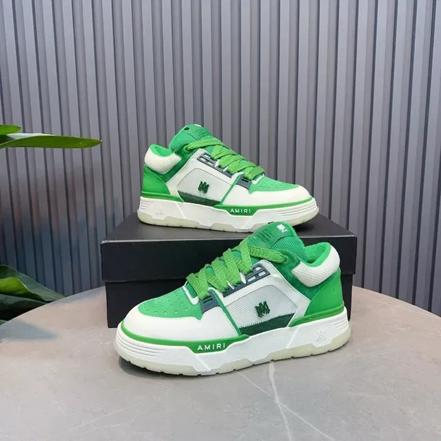 Amiri MA Court Green and White Lifestyle Sneakers 3