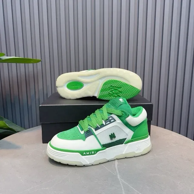 Amiri MA Court Green and White Lifestyle Sneakers 4