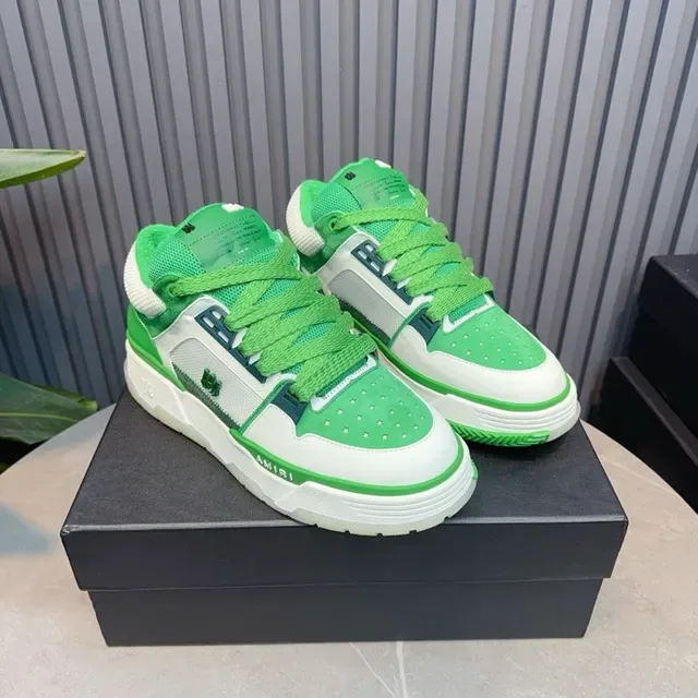 Amiri MA Court Green and White Lifestyle Sneakers 6