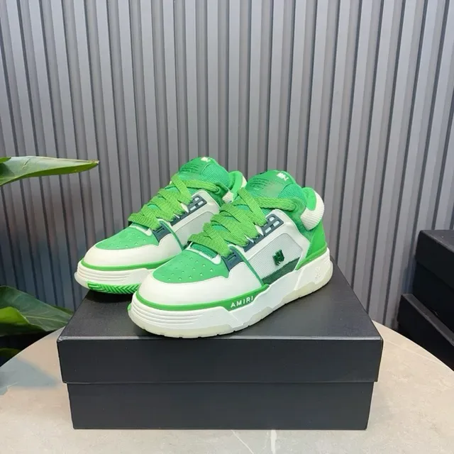 Amiri MA Court Green and White Lifestyle Sneakers 7