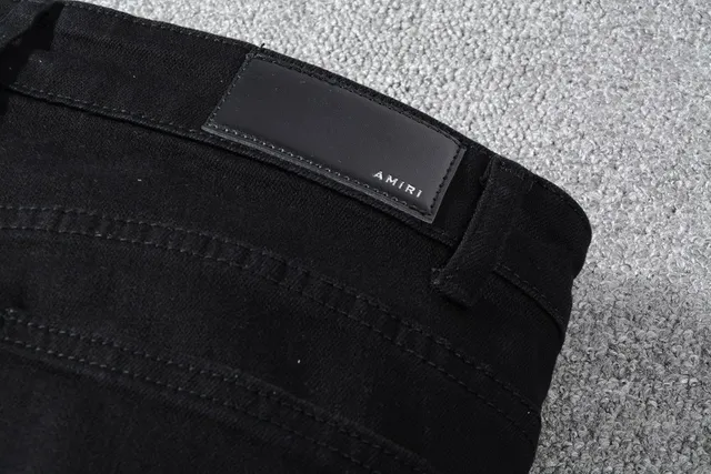 Amiri Skel Top Black Distressed Slim-Fit Jeans 3