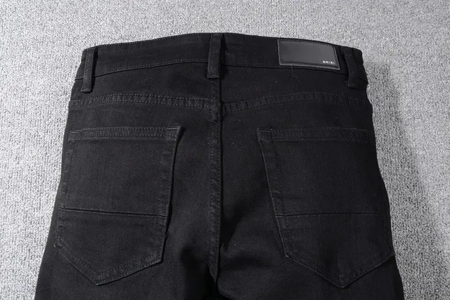 Amiri Skel Top Black Distressed Slim-Fit Jeans 5