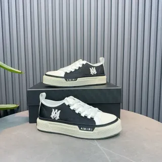 Amiri Skel Top Low Black and White Lifestyle Sneakers