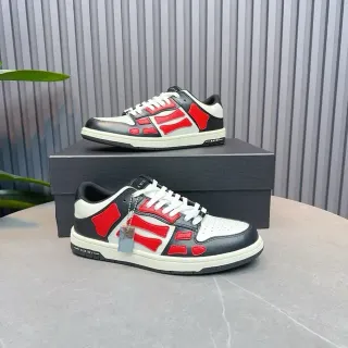 Amiri Skel Top Low Black White Red Lifestyle Sneakers