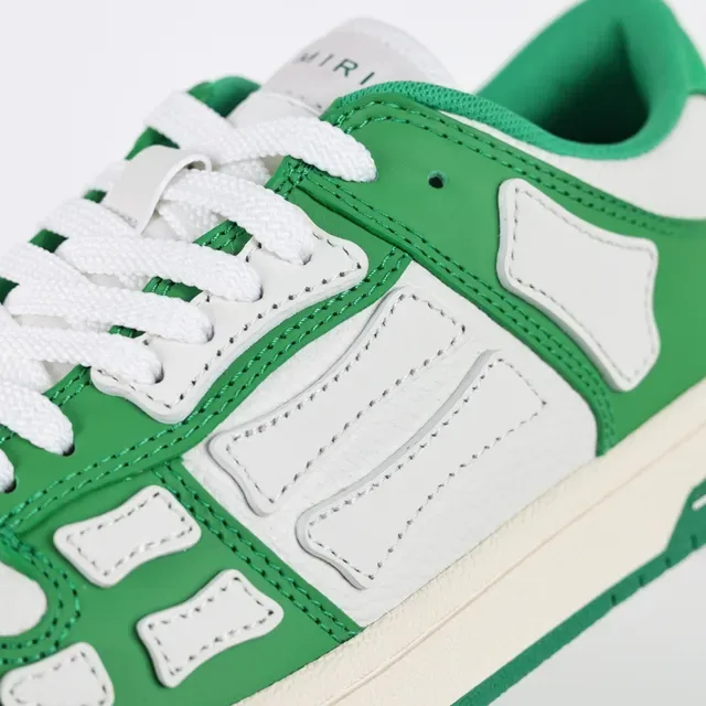 Amiri Skel Top Low sneakers lifestyle vert et blanc 6