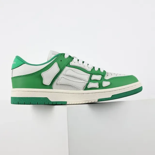 Amiri Skel Top Low sneakers lifestyle vert et blanc 7
