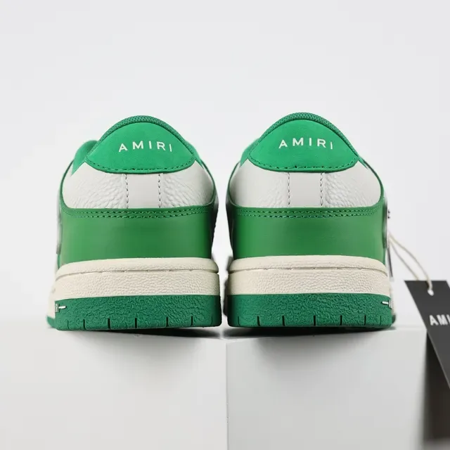 Amiri Skel Top Low sneakers lifestyle vert et blanc 8