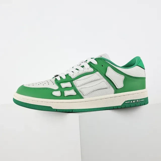 Amiri Skel Top Low sneakers lifestyle vert et blanc 9