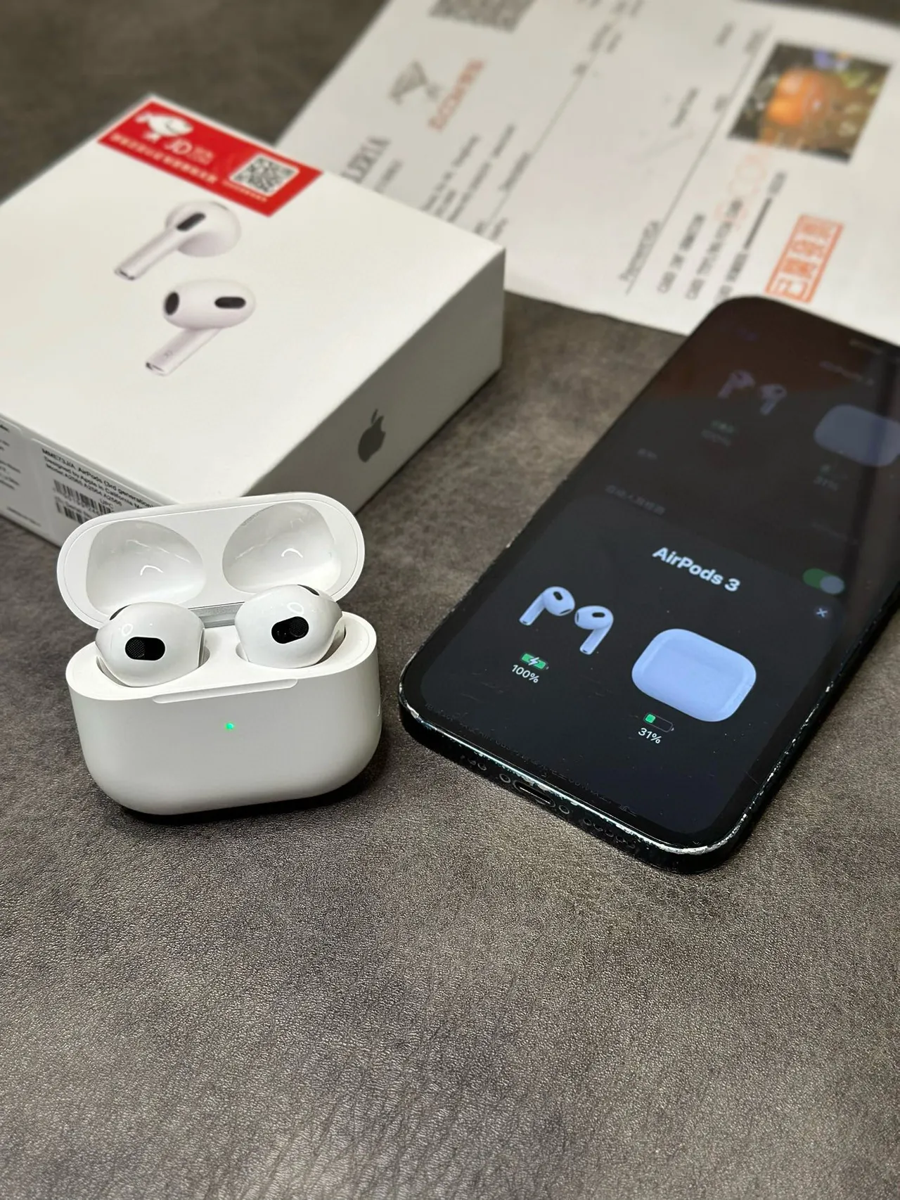 Apple AirPods الجيل الثالث أبيض TWS سماعات الأذن 2