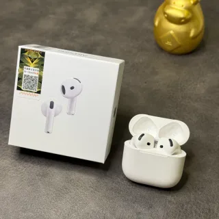 Apple White Black Stem-Style Open-Fit TWS Earbuds
