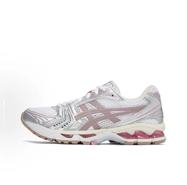 ASICS Gel-Kayano 14 أحذية جري بيضاء سوداء فضية 6