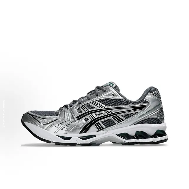 ASICS Gel-Kayano 14 أحذية جري بيضاء سوداء فضية 10