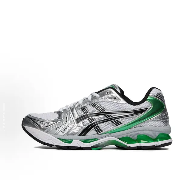 ASICS Gel-Kayano 14 أحذية جري بيضاء سوداء فضية 13