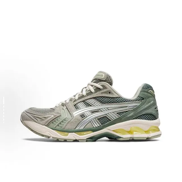 ASICS Gel-Kayano 14 أحذية جري بيضاء سوداء فضية 18