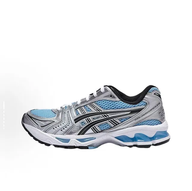 ASICS Gel-Kayano 14 أحذية جري بيضاء سوداء فضية 19
