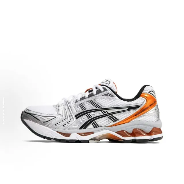 ASICS Gel-Kayano 14 أحذية جري بيضاء سوداء فضية 22