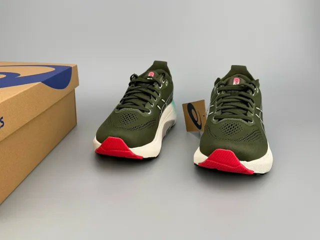 ASICS Gel-Kayano 31 Verde Militar Ciano Tênis para correr 2
