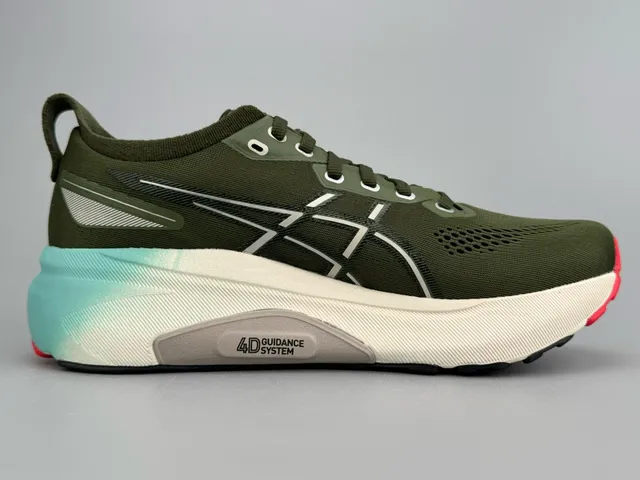 ASICS Gel-Kayano 31 Verde Militar Ciano Tênis para correr 9